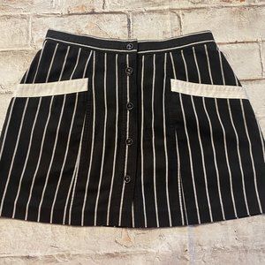 Vintage Black and White Mini Skirt